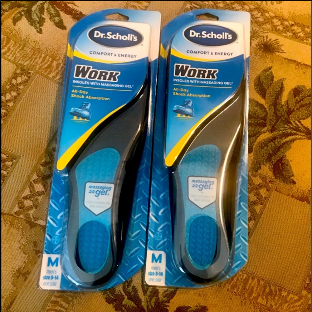 2 Dr. Scholl’s work insoles with massaging gel